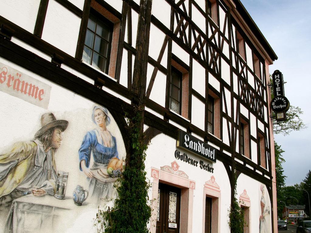 Landhotel Goldener Becher Limbach-Oberfrohna Exterior foto