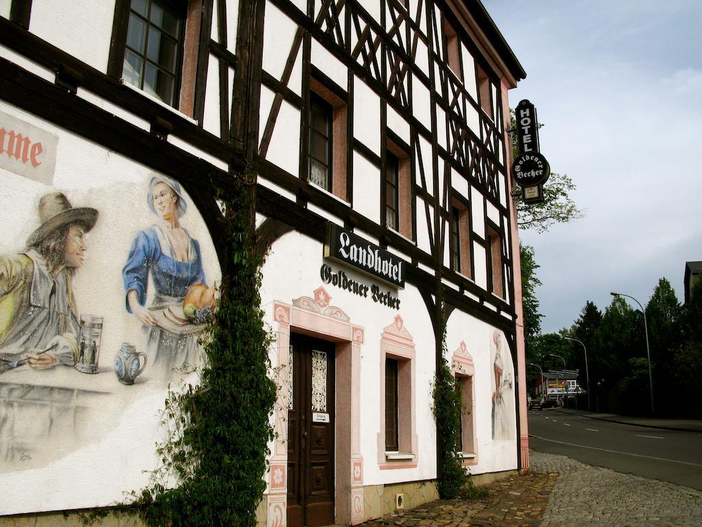 Landhotel Goldener Becher Limbach-Oberfrohna Exterior foto